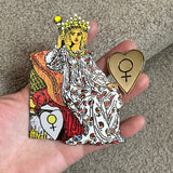 The Venus Heart Shield Cloisonné Pin from the Empress card