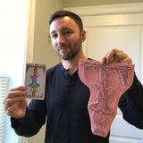 the hanged man tarot stamp art