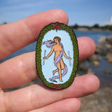 the world enamel tarot pin