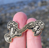 Temperance Hands Metal Tarot Pin