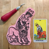 strength tarot stamp