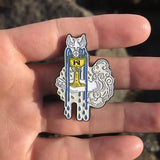 Ace of cups tarot enamel pin