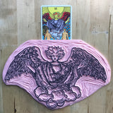 the lovers angel tarot stamp