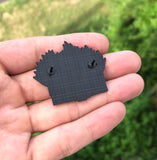 The Witch House on Fire Enamel Pin