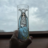 Translucent Vinyl Sticker of The High Priestess