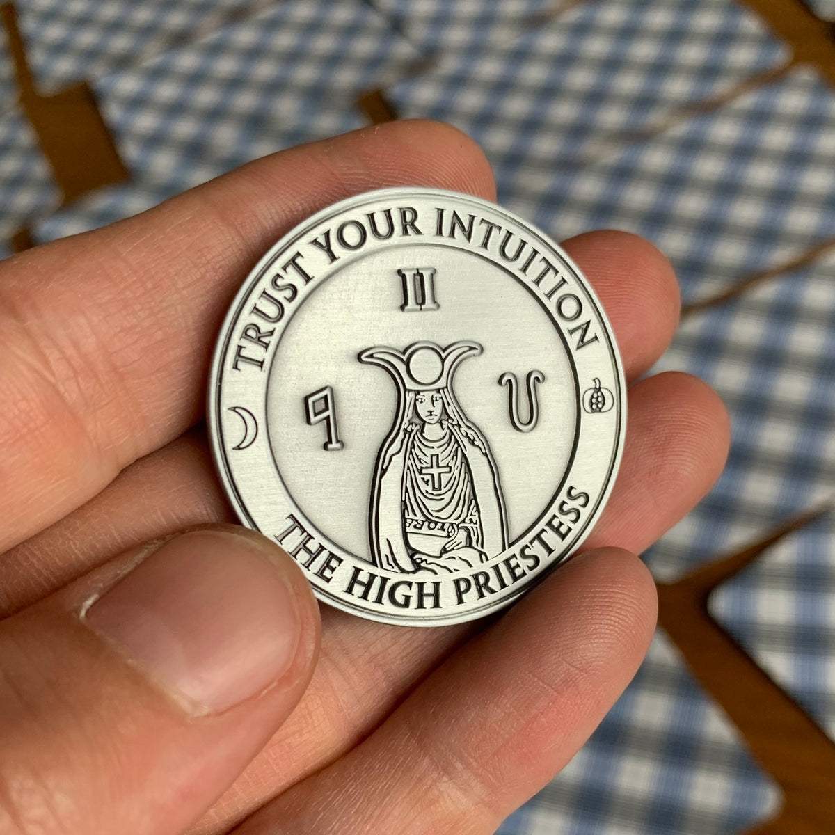 Magician & High Priestess Tarot Divination Coin – Shining Moon Studio