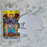 Transparent Vinyl Sticker of You’re all fuuucked Angel - White lines