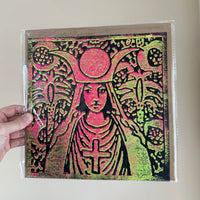 High Priestess Portrait - Neon Pink/Green