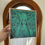 High Priestess Portrait - Green/Turquoise