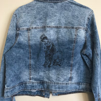 Jean Jacket printed with Strength