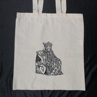 Natural Tote Bag printed with The Empress