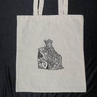 Natural Tote Bag printed with The Empress