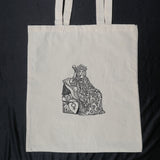 Natural Tote Bag printed with The Empress