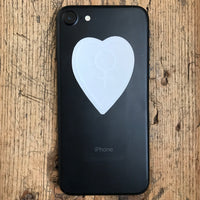Transparent Vinyl Sticker of the Small Venus Heart (for phone) - White lines