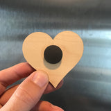 Wooden Tarot Magnet - Tarot Heart