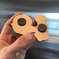 Wooden Tarot Magnet - Ace of Pentacles
