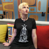 The High Priestess T-shirt — print from hand carved stamp