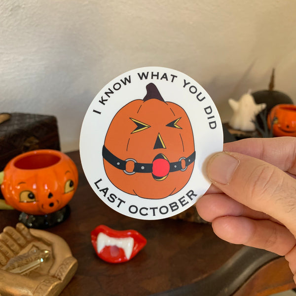 Last October sticker