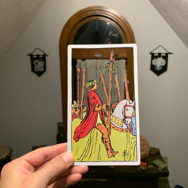 Tarot Card Cut Out - Six of Wands