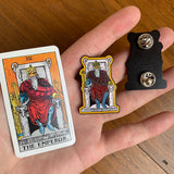 the emperor tarot enamel pin