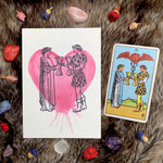 Tarot Valentine - Two of Cups (big heart)