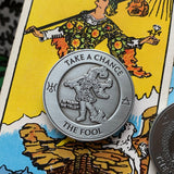 The Fool & The World Tarot Divination Coin