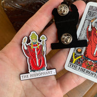 the hierophant tarot pin