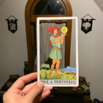 Tarot Card Cut Out - Page of Pentacles